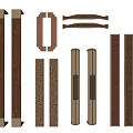 Diverse Styles Of Modern Handles With Decorative Patterns And Metal Materials