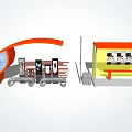Modern Platform Bus Station 3d model