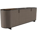 Modern Wooden Entryway Sideboard Cabinet With Panel Doors And Minimalist Sleek Design