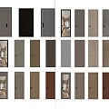 Various Swing Doors with Different Designs Colors and Materials for Home Interior