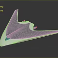 Silver Futuristic Spacecraft Aerodynamic Design For Aerospace Deep Exploration Missions 3d model