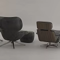 Modern Recliner Chairs in Green Brown Gray with Comfortable Footstools Design