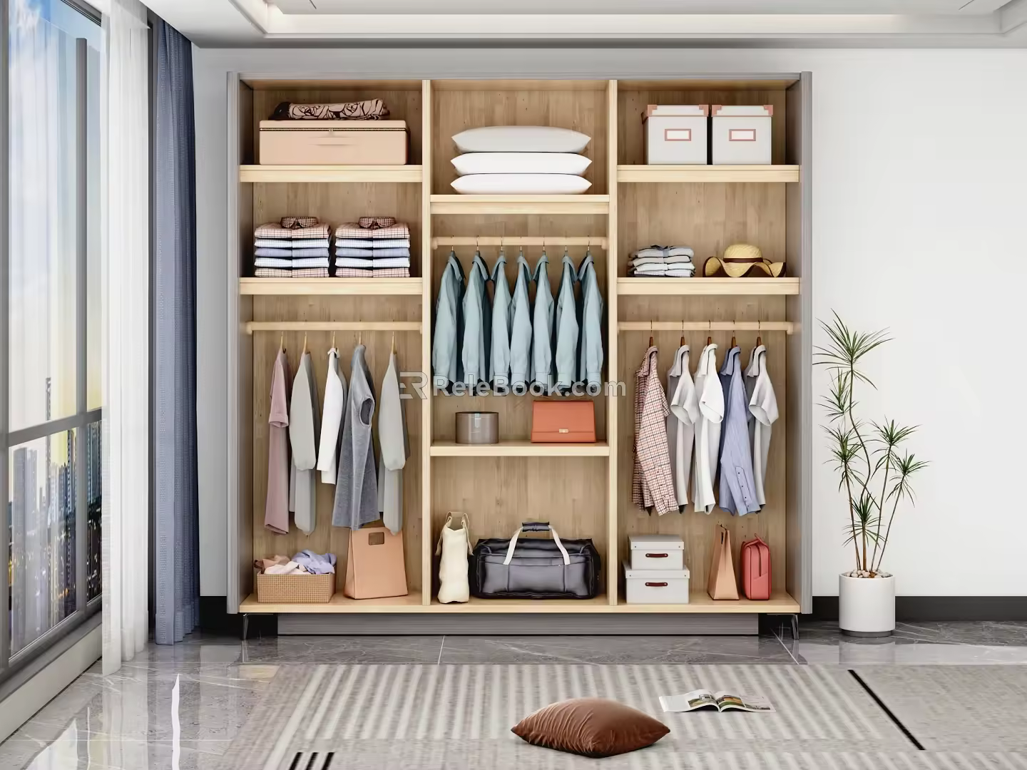 Modern wardrobe 3d model