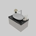 Modern Floating Bathroom Vanity With Black Marble Countertop White Basin And Woven Texture Cabinets