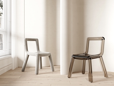 Modern single chair model