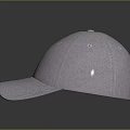 Light Purple Baseball Cap with Brim and Small Holes Simple Fabric Design Dark Background Reflection