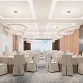 Modern Ballroom Hotel Dining Ballroom 3d model