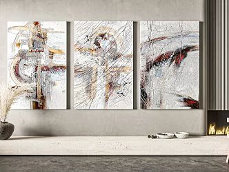 Quiet abstract paintings 3d model