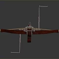Crossbow Mechanical Crossbow Shift Bow and Arrow Shoot Far Equipment Weapons High-tech Crossbow 3d model