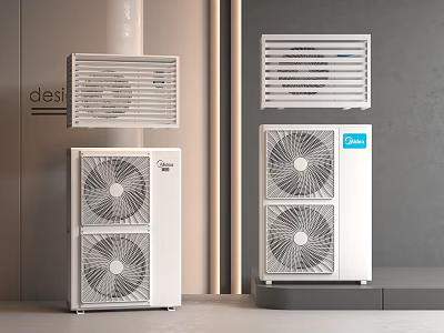 Air conditioner external unit 3d model