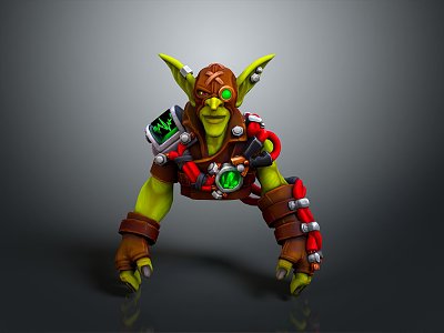 Goblin Monster Ttroll Mountain Essence Alien Monster Alien Monster Alien Monster 3d model