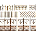 Various Decorative Wooden Garden Fence Designs with Different Patterns and Styles