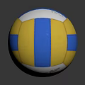 BANDCASTLE VB-605 Summer Fun Volleyball With Blue Yellow White Panels For Outdoor Sports