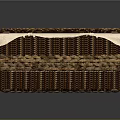 Brown Wicker Storage Basket With White Lid And Woven Texture For Home Use