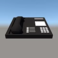 Essential Black Office Phone With Keypad And Display For Office Appliance Use