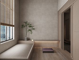 Tatami Bedroom Tea Room 3d model