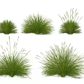 Modern grass combination 3d model