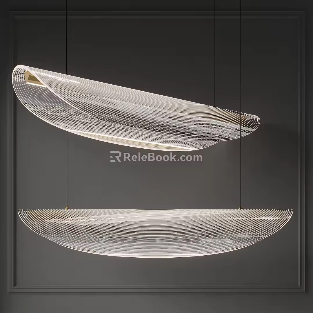 Modern chandelier 3d model