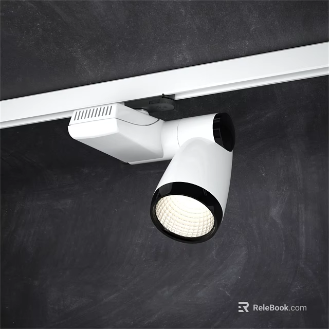 Modern LED Downlight Spotlight with White Housing and Adjustable Angle for Ceiling 3d model