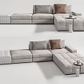 Modern corner sofa multiplayer sofa 3d model