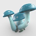 Mushroom House Cartoon Building Forest Cabin Cartoon Environment Mushroom House 3d model