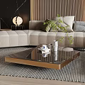 Modern Living Room Interior Design With Wooden Ceiling Beige Sofa And Coffee Table