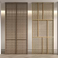 Wind Screen Partition Middle Ancient Wind Screen Partition New Chinese Style Partition Bamboo Screen Woven Partition Modern Screen Entrance Partition 3d model
