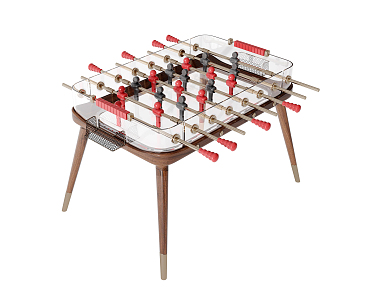 Modern table football game table 3d model