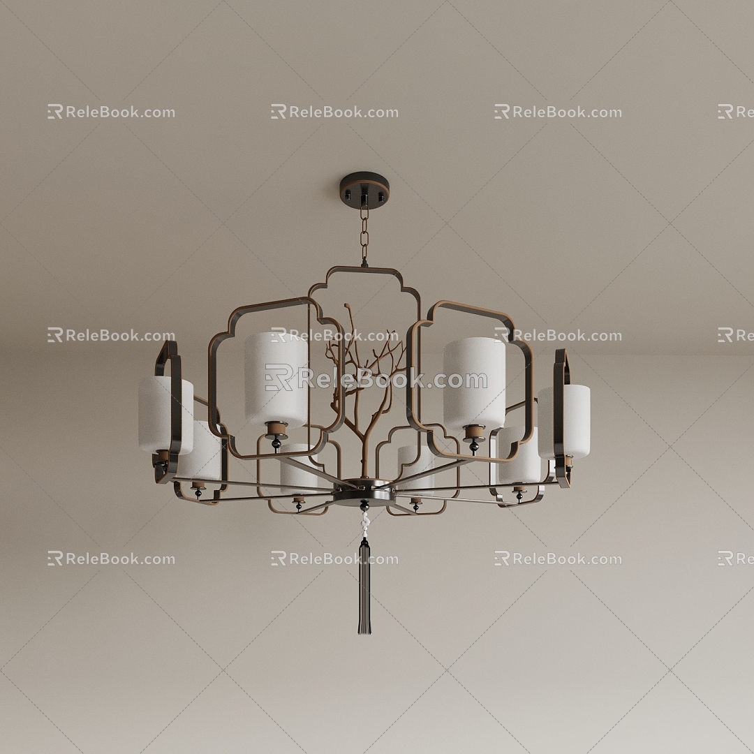 Chandelier lamp bedroom lamp master bedroom lamp living room lamp model