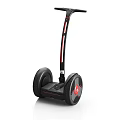 Modern Electric Hoverboard With Dual Wheels Black Frame And Red Accents 3d model