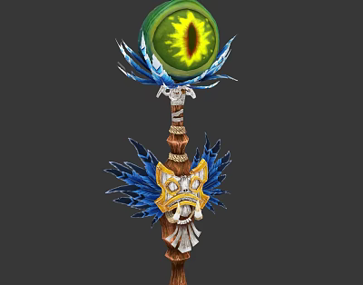 Giant Eye Totem Modern Weapon 3d model