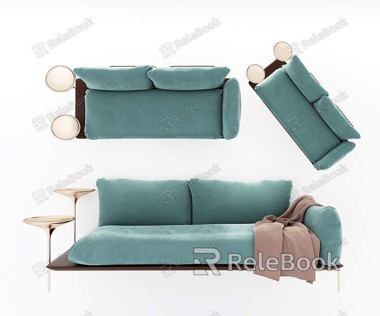 Modern double sofa model