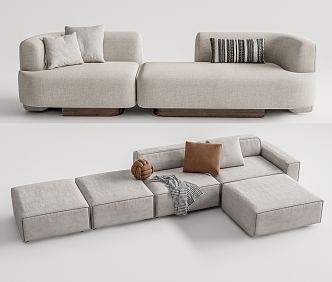 Modern Edra Combination Sofa 3d model