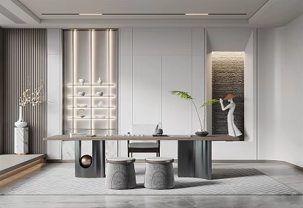 Modern Tea Room 3d model
