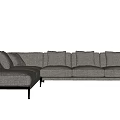 Modern corner sofa multiplayer sofa 3d model