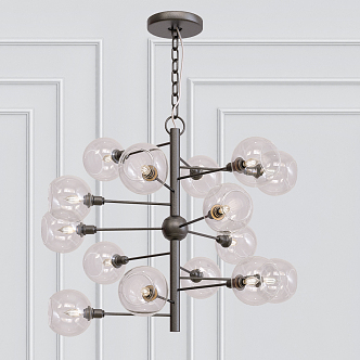 Modern chandelier 3d model