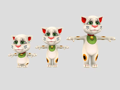 cartoon cat cartoon animal tom cat cat cat cartoon animal character game character 3d model
