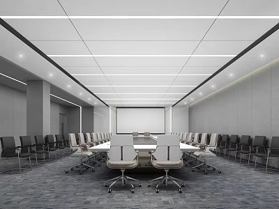 Modern Conference Room Large Conference Room 3d model