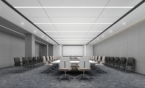 Modern Conference Room Large Conference Room 3d model