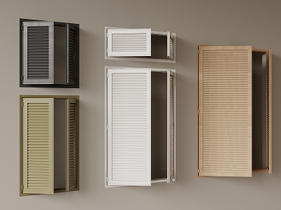 French blinds 3d model