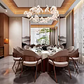 New Chinese-style private room 3d model