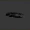 Futuristic Sci Fi Aircraft With Sleek Metallic Body Red Core And Advanced Wing Design