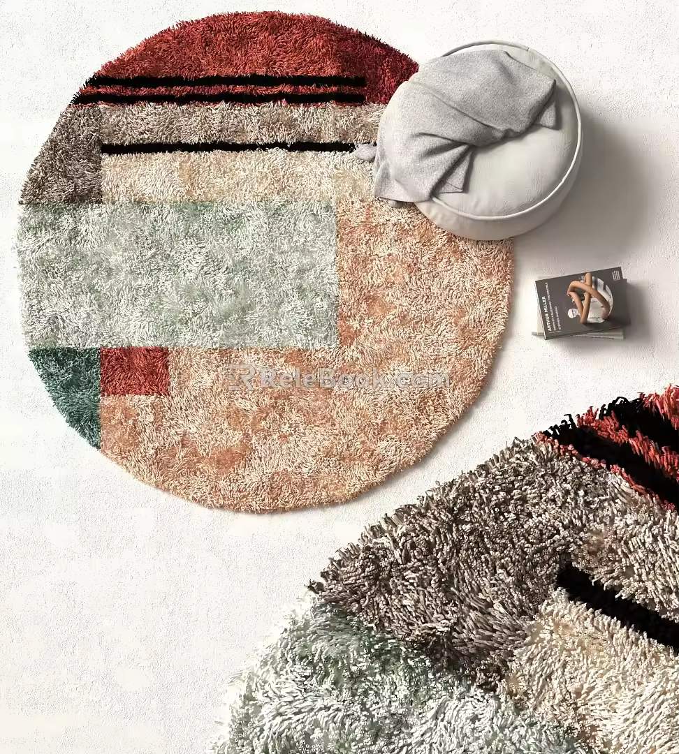 Modern Round Carpet 3d model