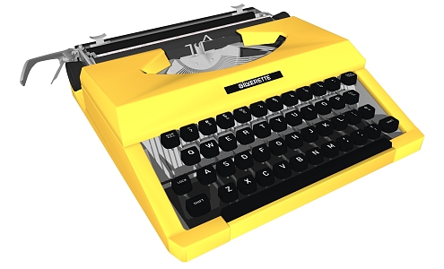 typewriter 3d model