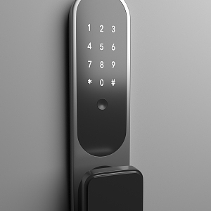 Smart door lock password lock 3d model