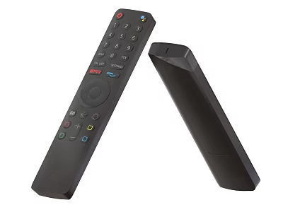 Black Modern Remote Control For Home Electronic Devices With Ergonomic Design 3d model