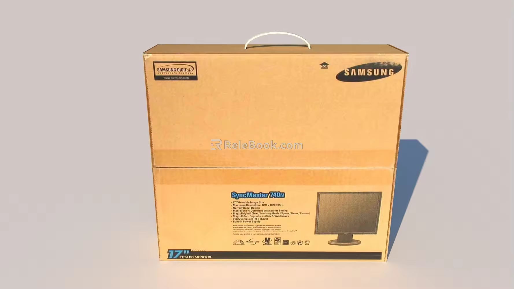 Computer packing box 3d model
