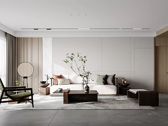 New Chinese Living Room Home Living Room 3d model