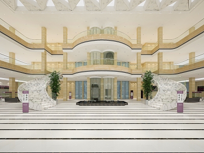 Modern Hotel Hall Simple European Front Desk Reception European Beauty Salon Hall Foot Bath Front Desk Hall Entertainment Club Lobby Reception Front Desk Cashier Hall Restaurant Reception Rest Area 3d model