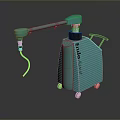 Turquoise Endo Atlas Medical Equipment With Mobile Arm And Wheels